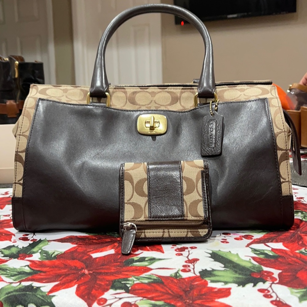 Coach tote bag & wallet